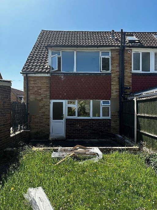 Rear of the existing house before works (Design and Access Statement)