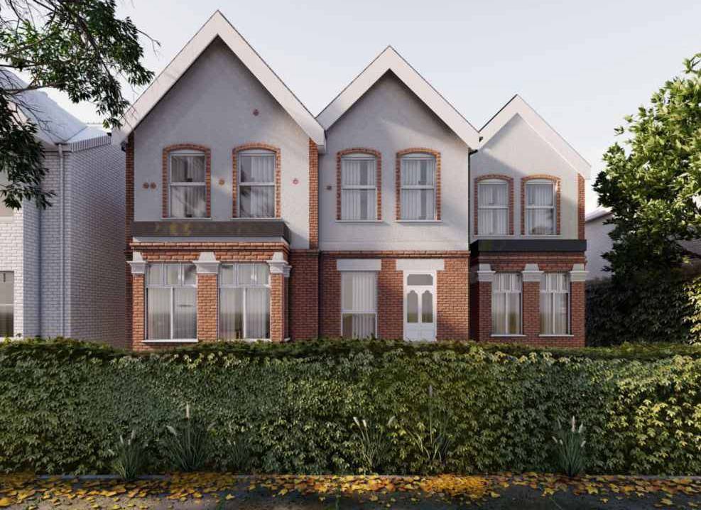 CGI of the proposed front elevation (Proposed front elevation drawing)