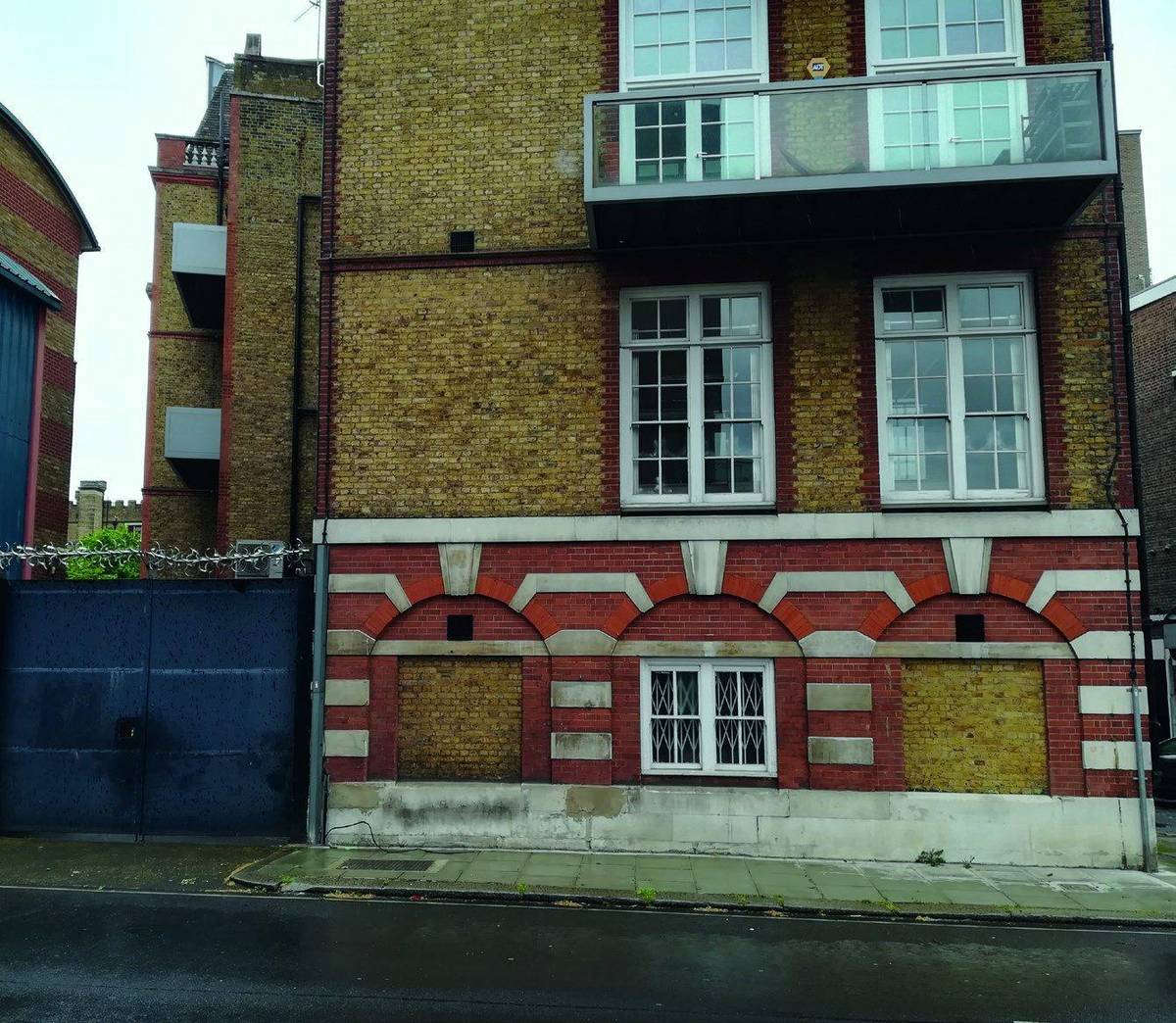 Side elevation of the building building (Design and Access Statement site photographs)